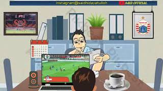 Story wa Persija vs Persib (Kartun)