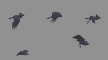 Pixel Art Animated Raven Preview