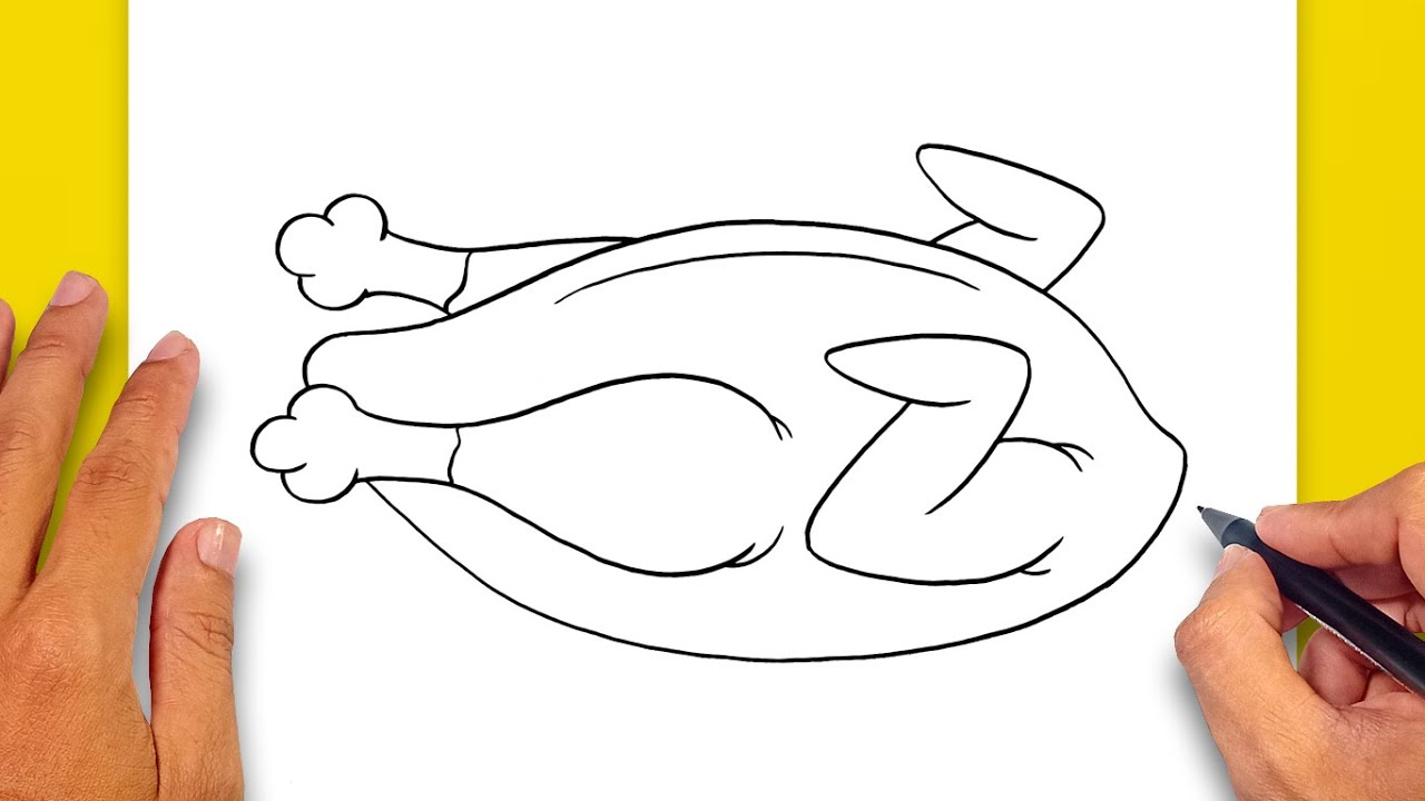 How to draw Roast Chicken - YouTube