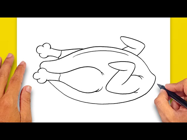 Chicken Roti Drawing How To Draw A Roast Chicken