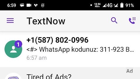 How to sign into TextNow & How to create Canada TextNow Whatsapp Number 2025