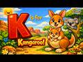 K is for Kangaroo | ABC Learning for Kids | Preschool Alphabet Story
