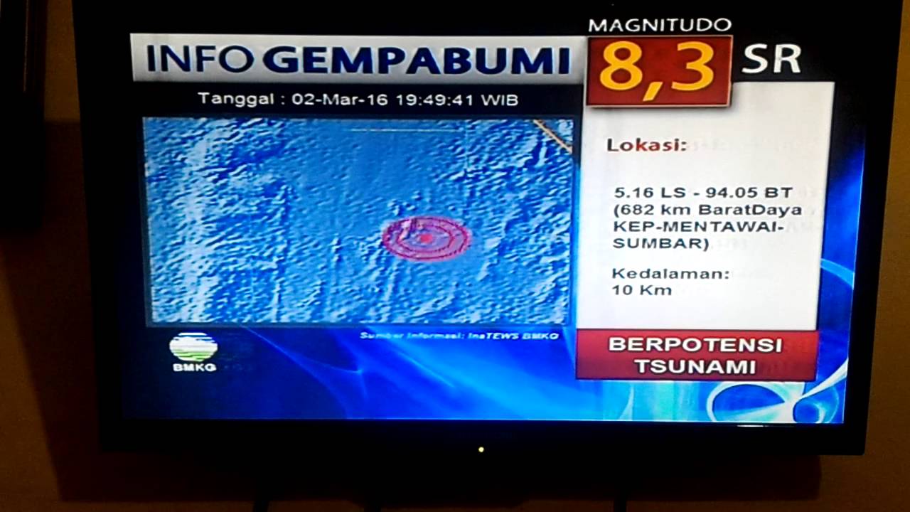 Gempa Bumi di Kep Mentawai Sumatra Barat Berpotensi ...