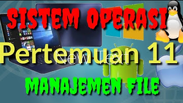 Sistem Manajemen File (Sistem Operasi Pertemuan 11)