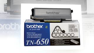 Brother Genuine High Yield Toner Cartridge, Tn650, Replacement Black Toner,