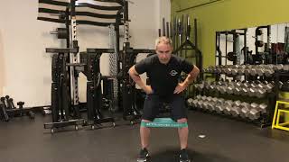 How to Mini Band Low Lateral Shuffle: Glute Exercise