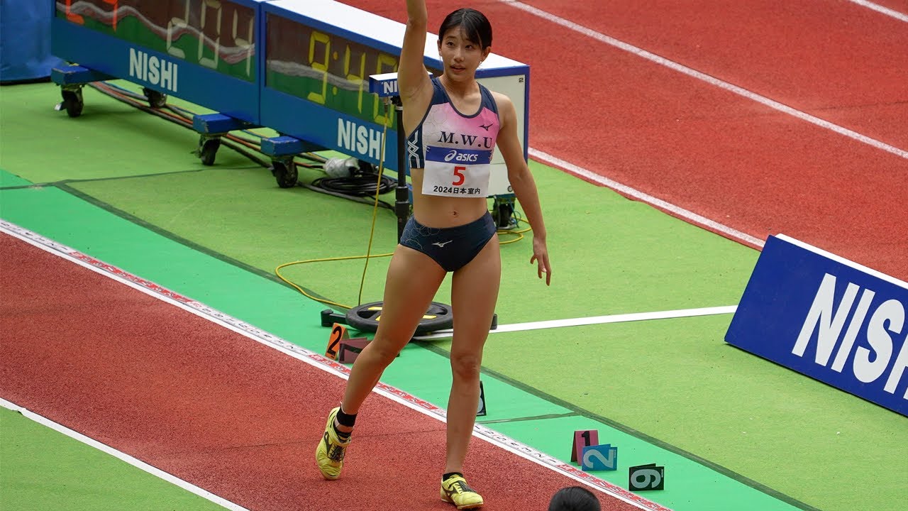 【齋藤 遥】 女子走幅跳4 日本室内陸上2024