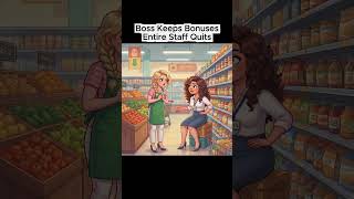 My Boss Refused Christmas Bonuses... Entire Staff Quit #workplacedrama #animation #toxicboss #work