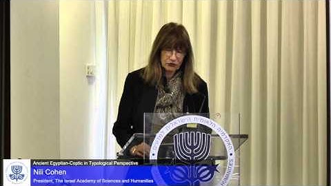 Ancient Egyptian-Coptic in Typological Perspective | Nili Cohen