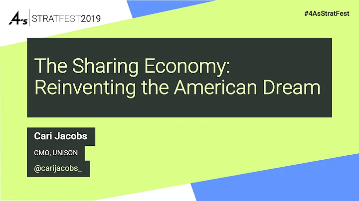 4A's StratFest 2019 The Sharing Economy Cari Jacobs