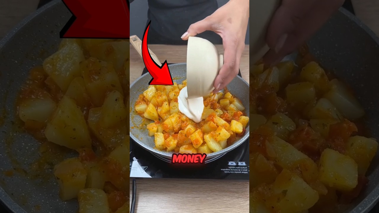 🥔 Картофельно-томатное пюре в сливочном соусе (бюджетное и сытное блюдо) 