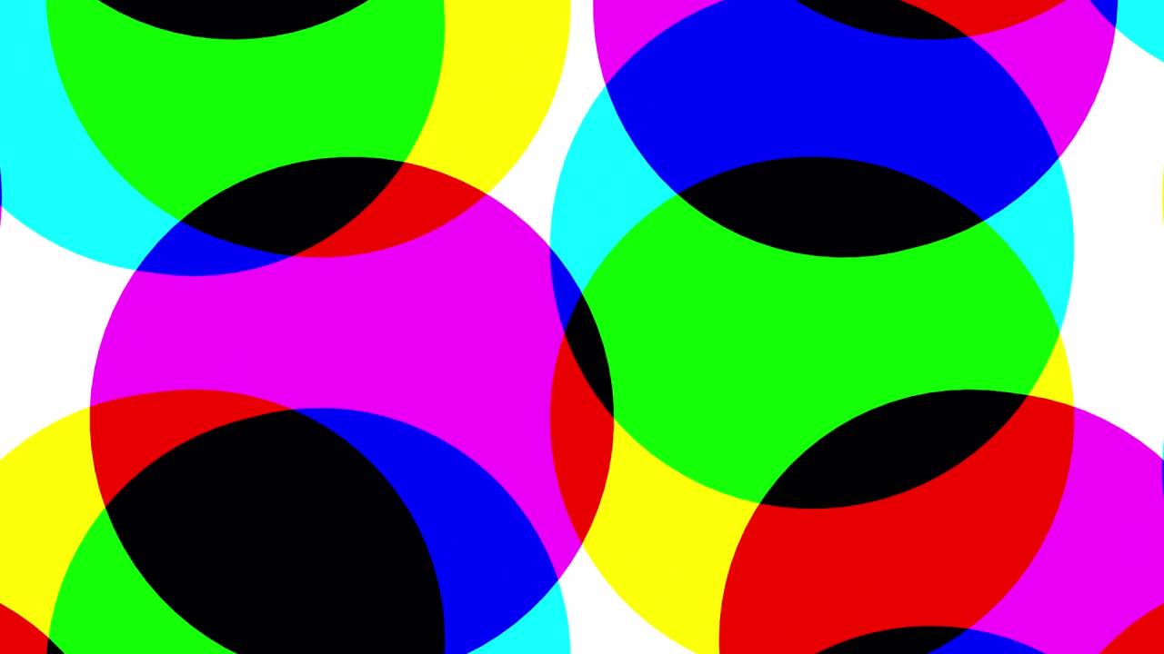 CMYK circles dance - simple HD animated background #42 ...