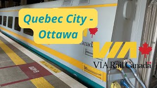 TRIP REPORT | VIA Rail Canada | Economy Class | Quebec City - Ottawa (4K UHD)