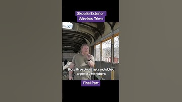 Skoolie Exterior Window Trims - Final Part #diy #skoolie #busconversion #rv