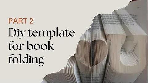 DIY BOOK FOLDING TEMPLATE | Easy | Template Included