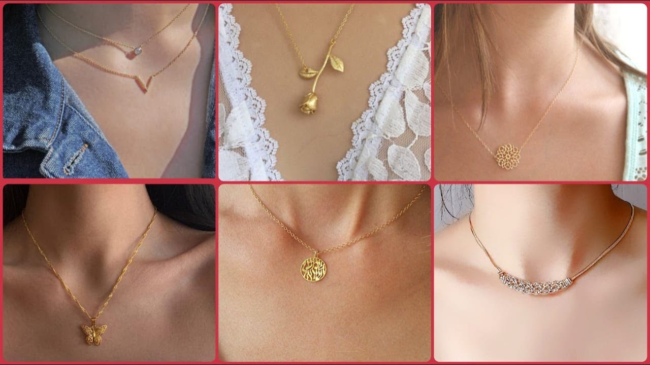 Daily wear Gold Necklace Designs / light weight Necklace Designs 2020