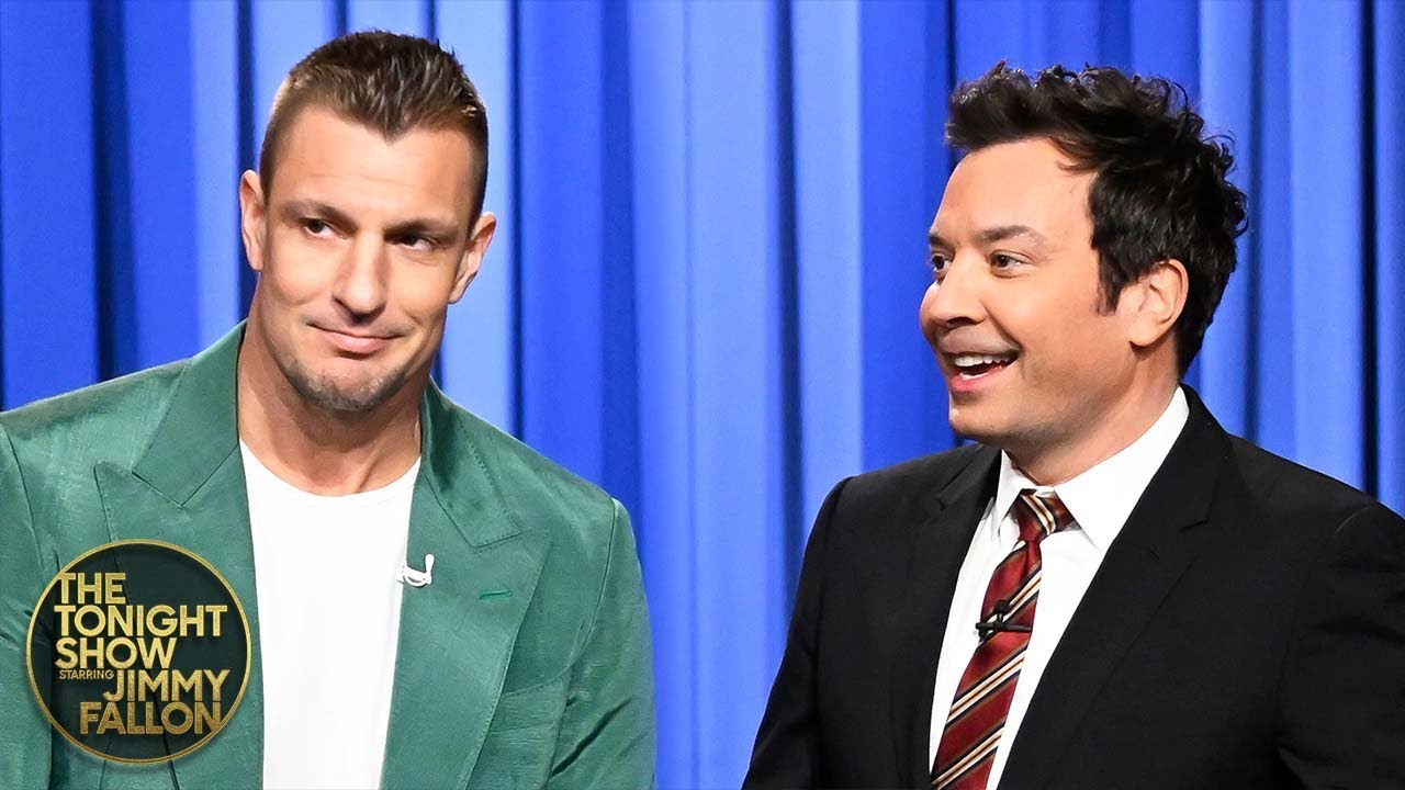 Rob Gronkowski Crashes Jimmy’s Monologue to Share His Super Bowl Prediction | The Tonight Show