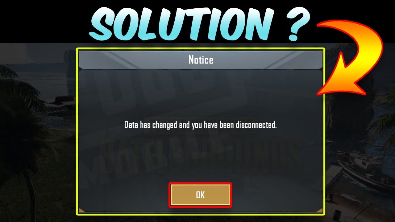 Fix]We have terminated Your connection Pubg TGB by MuhamaD BosS - 