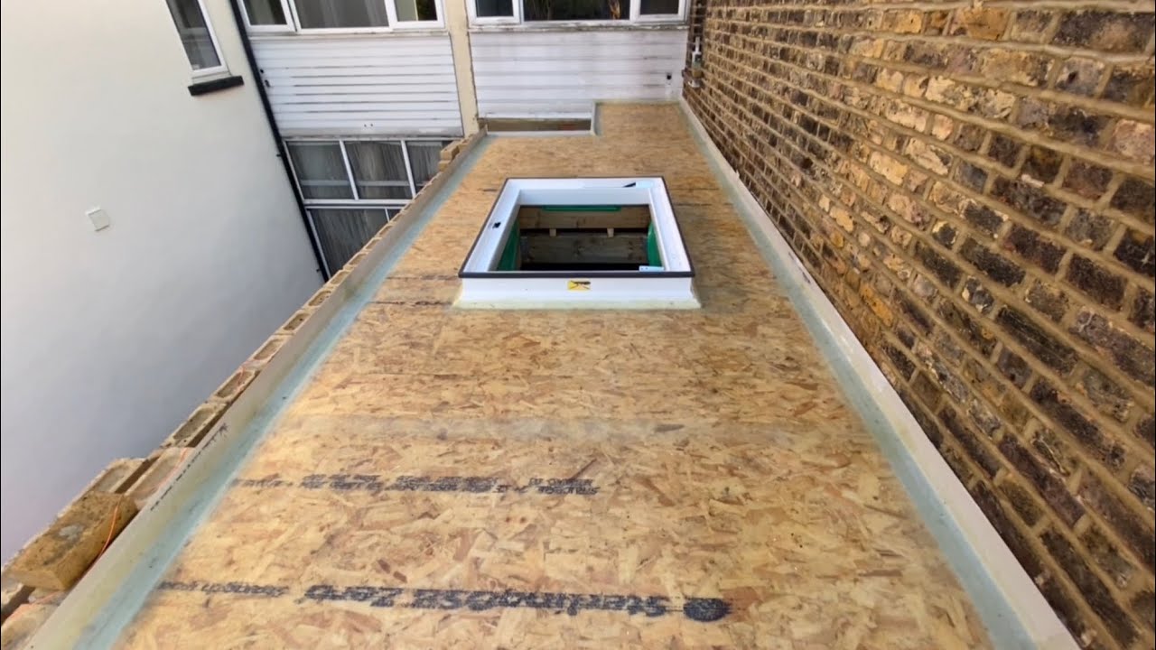 Fibreglassing the extension roof - Step by step