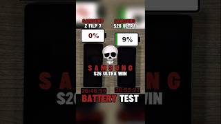 💀SAMSUNG Z FLIP 7 VS SAMSUNG S26 ULTRA BATTERY TEST✨🥶