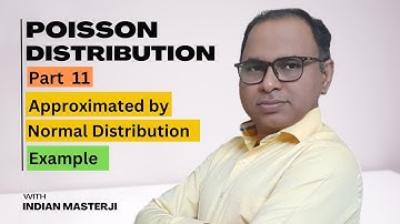 Normal Approximation to Poisson Distribution | Example 1 | A Level | 9709 | Statistics