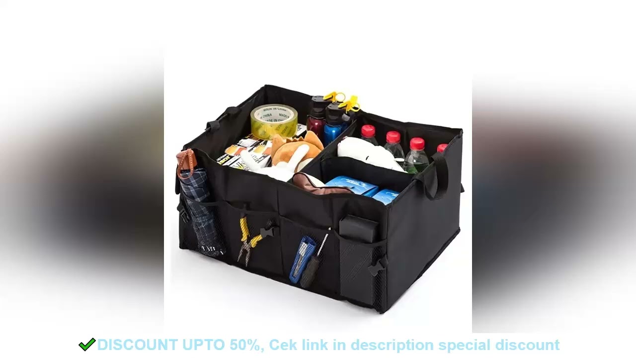 Large capacity car trunk, luggage compartment, ultra durable foldable cargo storage tool, truck trun
