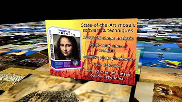 Video photo mosaic: Super cool 3D flyby and explore with fireball orbs