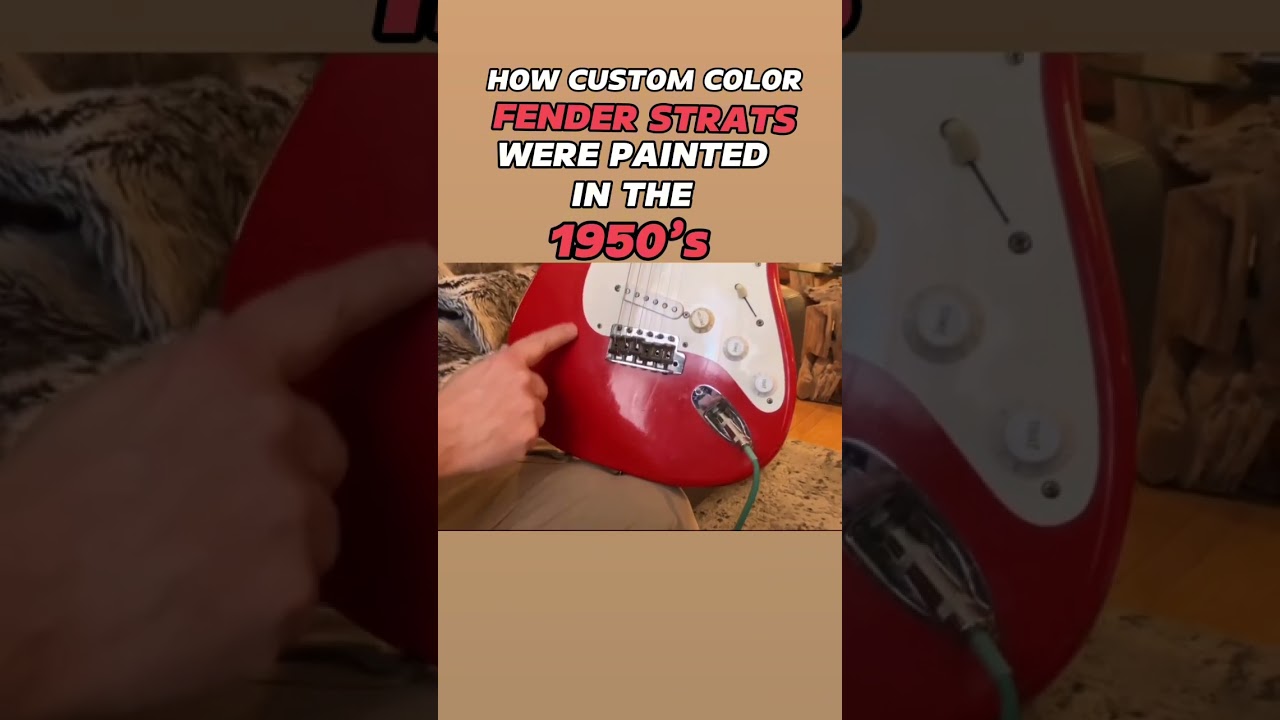 How custom color Fender Stratocasters were painted in the 1950’s  