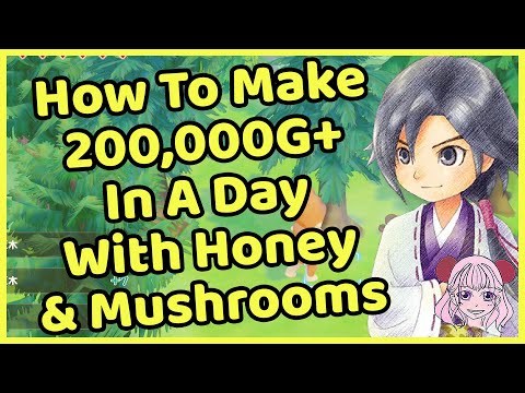 Story of Seasons Pioneers of Olive Town Tips - How To Get Rich With Honey and Mushrooms!