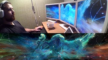 Skyrim 3 monitors (Eyefinity/Surround, 3840x1024 resolution, triple Samsung 971p with PVA matrix)