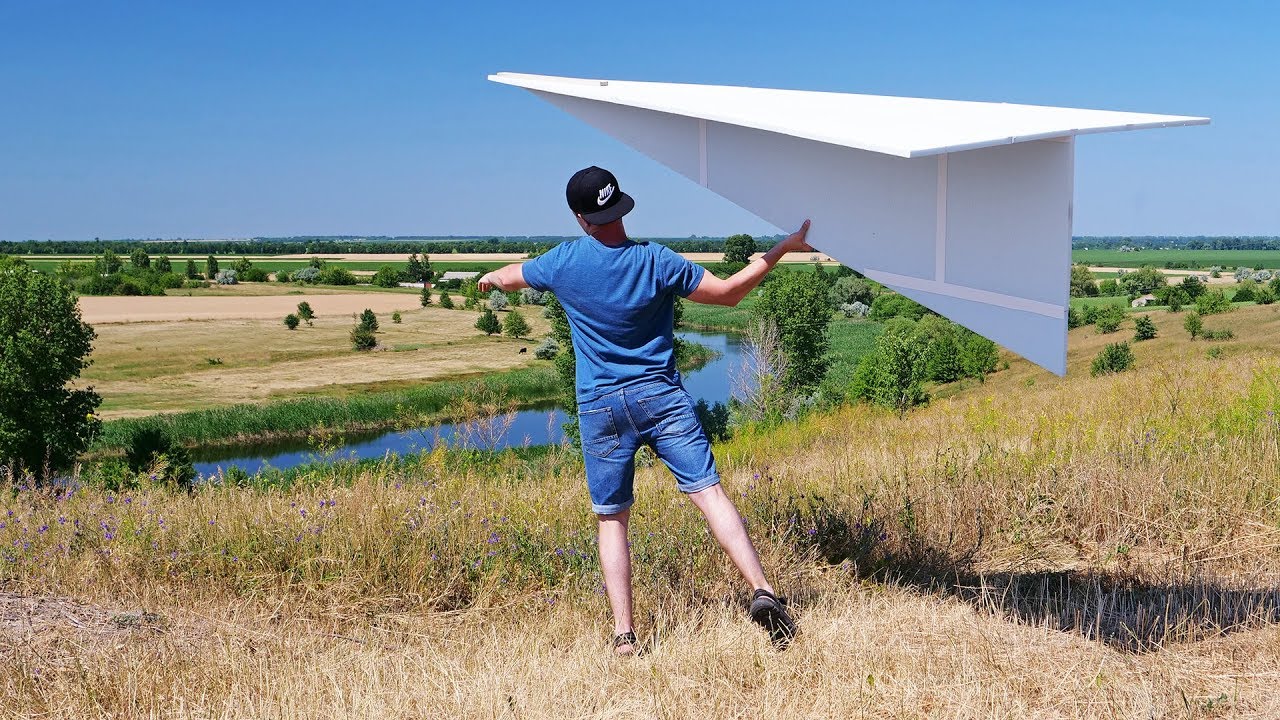 DIY Giant 122 inches Flying Paper Airplane