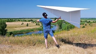 DIY Giant 122 inches Flying Paper Airplane