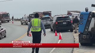 Vehicle goes over cliff off Highway 1 screenshot 3