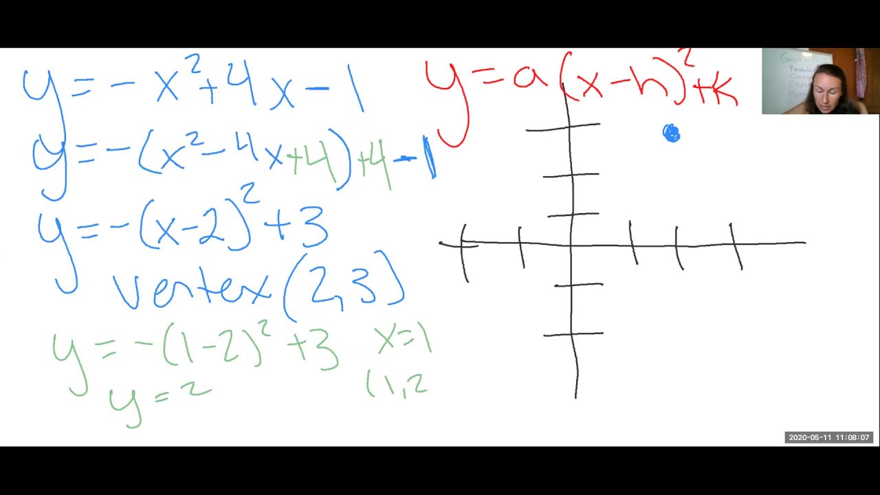 Graphing conic sections and systems of inequalities - YouTube