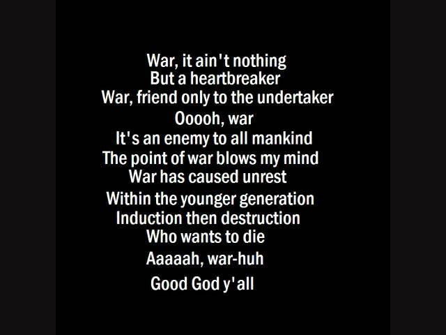 War - Edwin Starr with lyrics