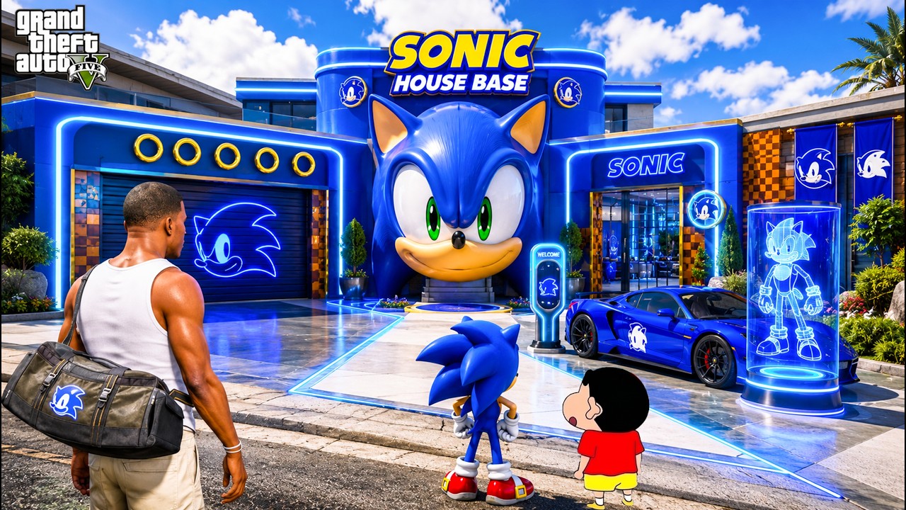Franklin's House is the NEW SONIC BASE in GTA 5!
