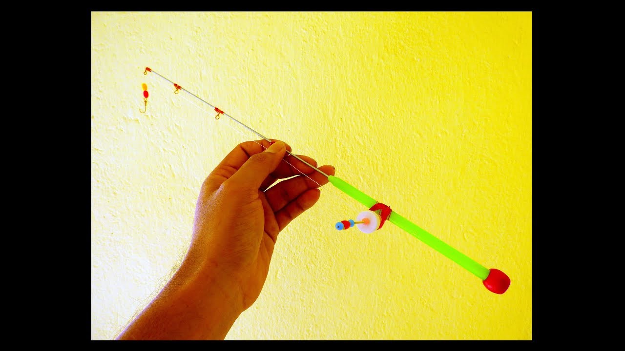 How To Make a Mini Fishing Rod and Reel at Home,Heavy Duty, DIY Fishing