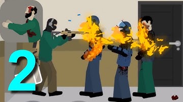 Flat Zombies: Defense & Cleanup Walkthrough Part 2 Corridors / Android Gameplay HD