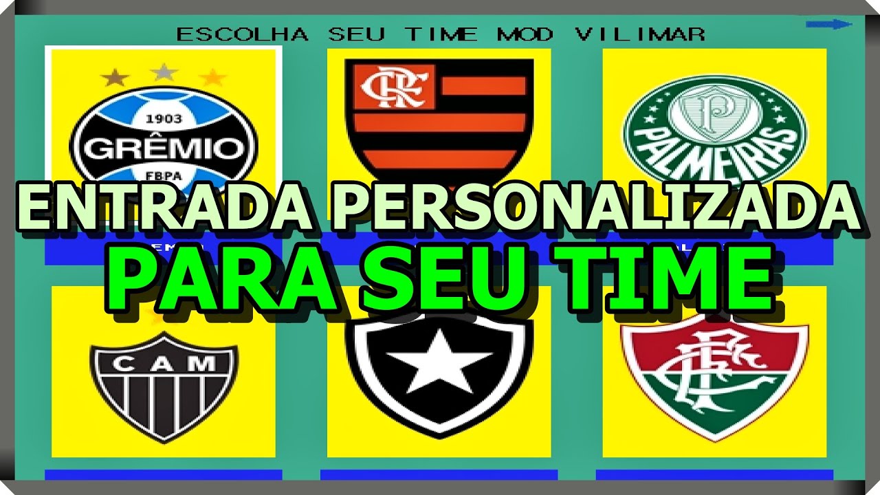 BOMBA PATCH 2025 AGOSTO PS2 ENTRADAS PERSONALIZADA PARA TODOS OS TIMES DO BRASILEIRÃO! TOP DEMAIS!