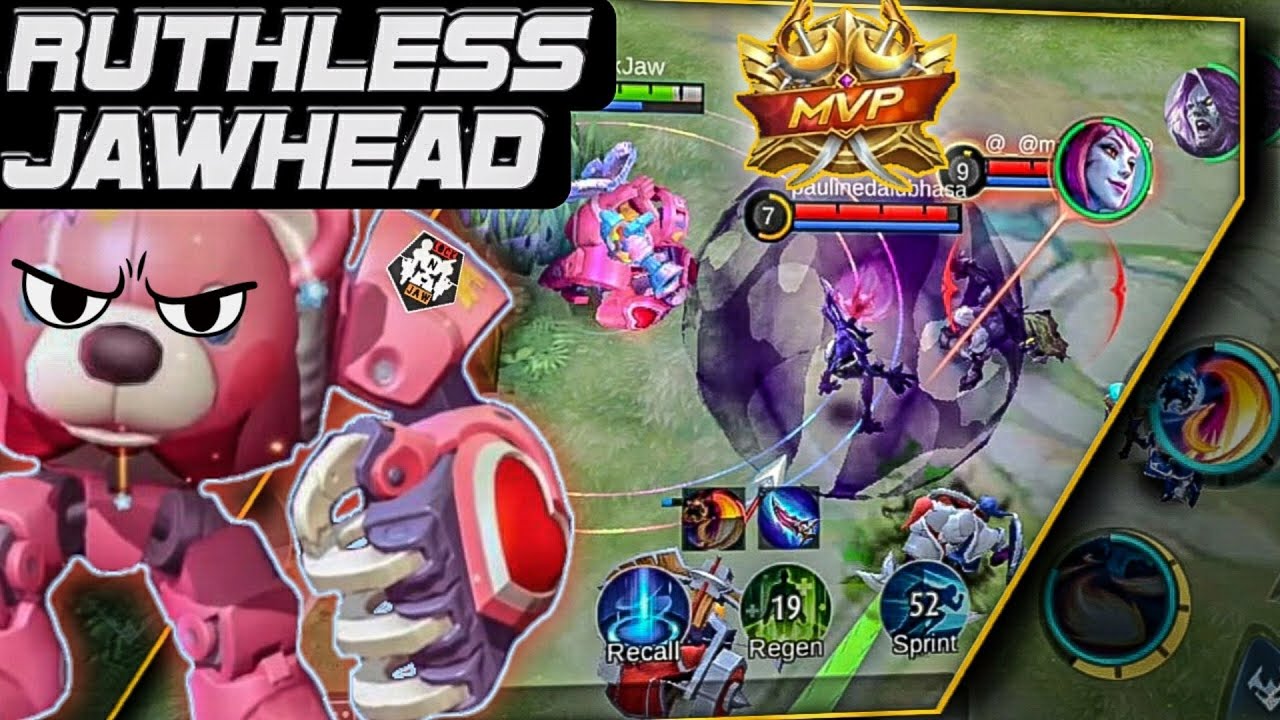 RUTHLESS CANDY BEAR | JAWHEAD GAMEPLAY | LocKnJaW MLBB