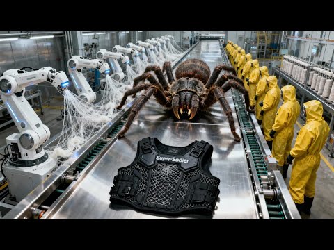 Inside The Goliath Birdeater Factory Harvesting Venom Silk For Super Soldier Suits Full Process 
