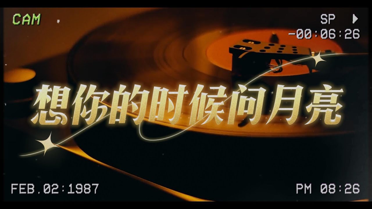 梅朵《想你的時候問月亮》  『月亮恰似你那甜美臉龐 想你的時候只能問月亮』【歌词版】