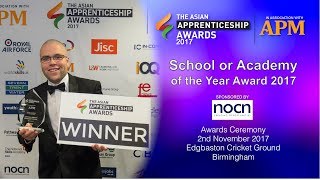 School Or Academy Of The Year Award The Asian Apprenticeship Awards 2017