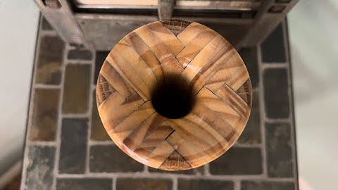 Woodturning Herringbone Vase