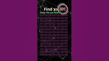 Eye Test Challenge: Can You Find the 201? #quizmeplztv #quiztime #quiz