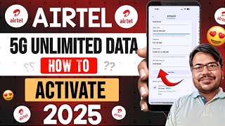 Airtel 5g activate kaise kare | How to activate airtel 5g unlimited data | airtel 5g setting kare