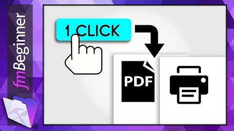 FileMaker PDF Script