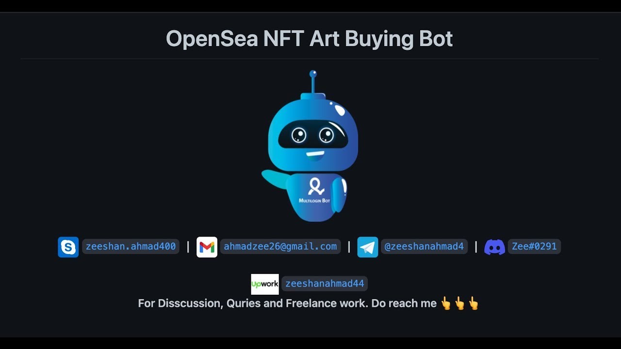 OpenSea js Apis NFT Bulk Make Offer Bot