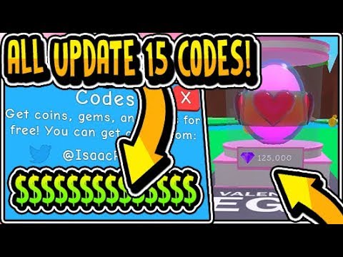 All New Valentines Update 15 Codes 2019 Bubble Gum Simulator Valentines Update 15 Roblox Youtube - isaac roblox twitter codes youtube 2019