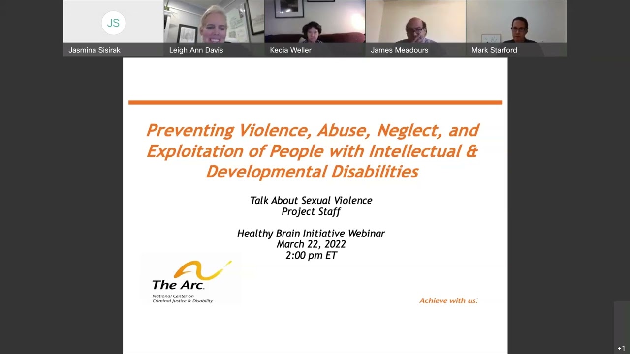 Preventing Violence, Abuse, Neglect, and Exploitation of People with IDD